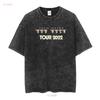 John Mayer SOB Rock Tour 2022 CREW Black T Shirt M vintage Washed designer clothes Comfortable homme Stretched Casual graphic
