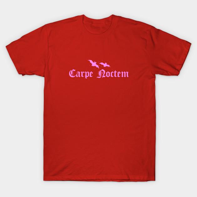 Unisex Fashion TShirt Carpe Noctem Pink Print TShirt Plus Size XS-6XL T-Shirt 100%Cotton Tops O Neck Short Sleeve Tees