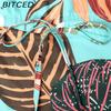 BITCED Весенне-летнее платье с цветочным принтом, V-образным вырезом на кулиске, короткими рукавами, для отпуска, повседневное, свободного кроя