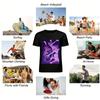 Vintage Anime Style Cool Female Warrior Print Top Trendy ACG Peripheral Loose Casual T-Shirt Pure cotton T-shirt