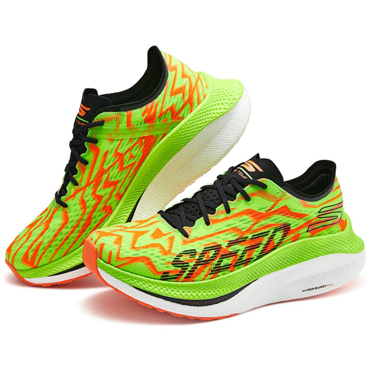 Skechers Мужские кроссовки Go Легкие Удобные Прочные Дышащие Низкие Беговые Кроссовки Мужская кроссовка Зеленый Оранжевый 246063-GROR