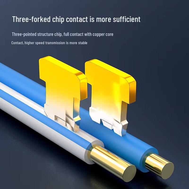 SAMZHE Экранированный разъем RJ45 Cat6 Gigabit с медным корпусом
