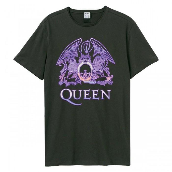 Amplified Unisex Adult Neon Sign Queen T-Shirt