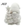 Ручная работа Рождественский Подарок Сувениры 3D Печатная Фигурка Рождественского Гнома, Раскрашиваемые Мини Фигурки для Рабочего Стола Звезда и Елка, Зима