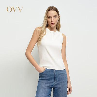 Женская рифленая майка-жилет OVV без рукавов