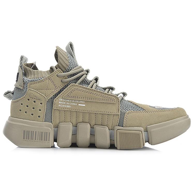 Li Ning Enlightenment ACE Неделя моды в Париже Обувь для спорта и отдыха Средняя высота Мужская Хаки Серый AGBN069-7