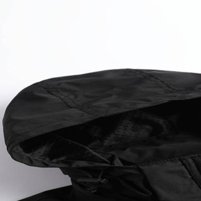 Ветрозащитная куртка с капюшоном, мужская повседневная водонепроницаемая куртка-карго с несколькими сумками, жилет, подходящий для активного отдыха