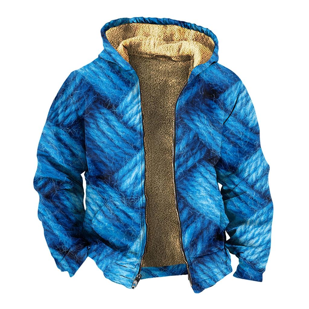 Men's Thickened Button Double Pocket Jacket With Pocket Insert Cotton Jacket