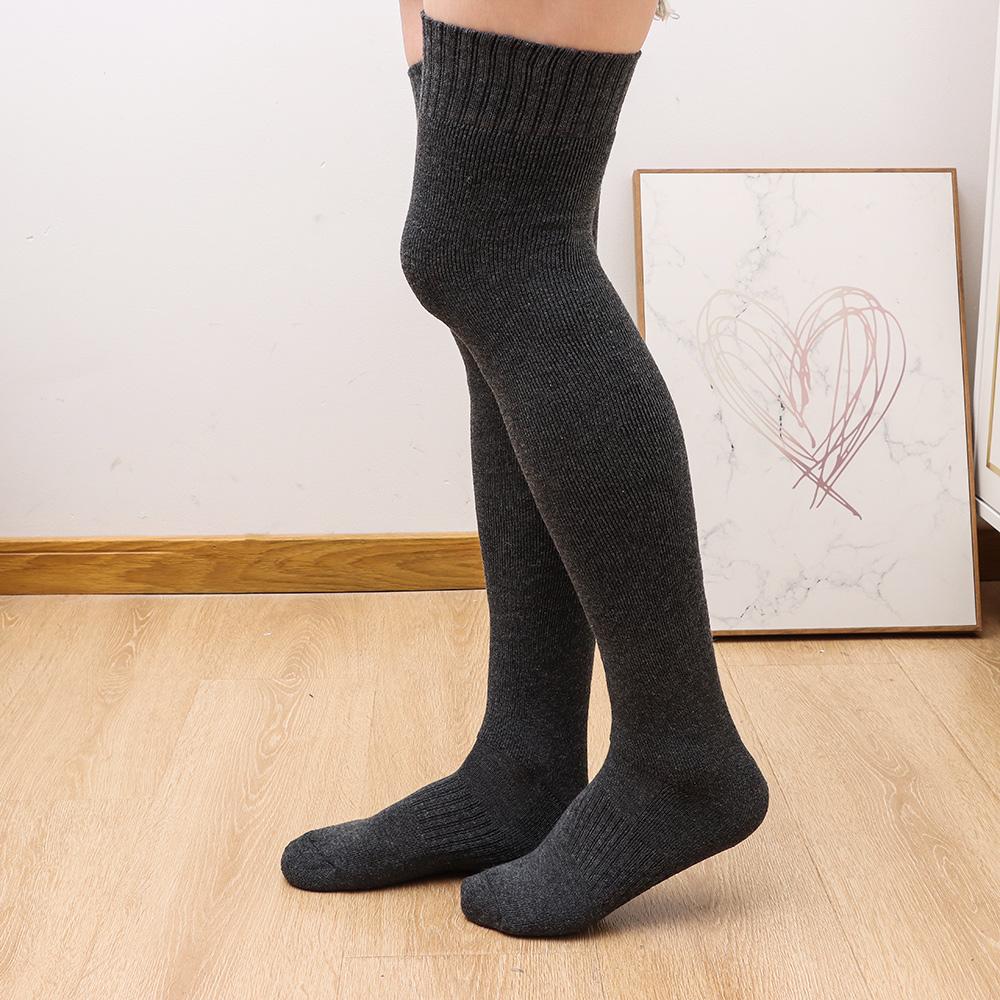 Fashion Ladies Women Femle Leg Boots Hosiery Thicken Thigh Long Stockings High Knee Socks