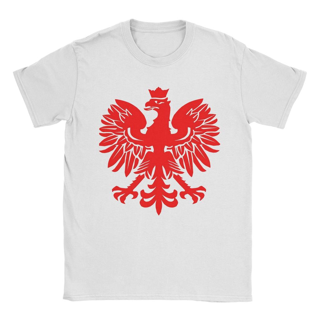 T-shirt Unisex Bandiera Polacca Aquila Rossa Abbigliamento in Cotone Estive Fantastica T-shirt a Maniche Corte Design Girocollo T-shirt Taglia Grande 6xl
