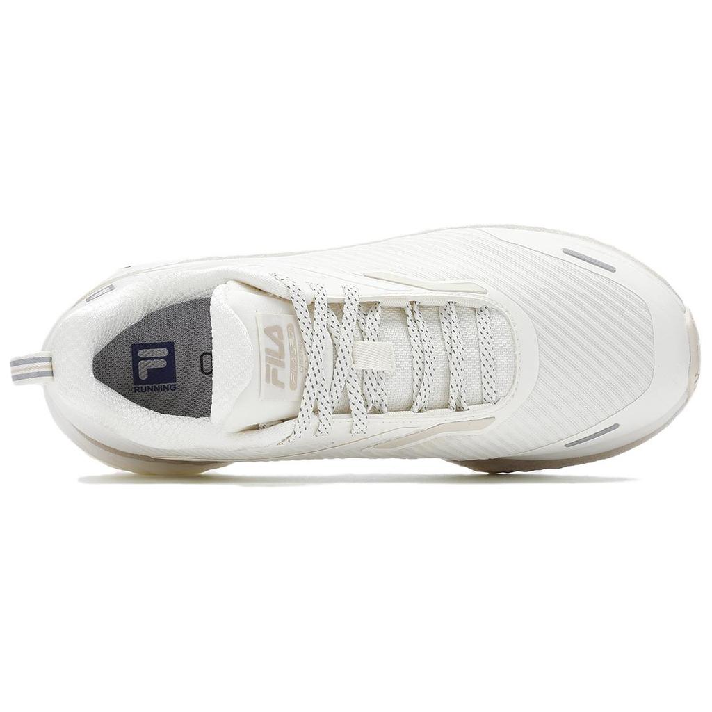Fila Athletics Fashion Comfortable Mesh Fabric Non-Slip Wear-Resistant Low-Top Running Shoes Women Sneaker Snow-White A12W411113FPR