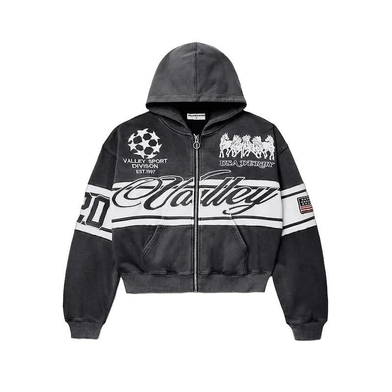 Y2K Camo Print Zip Hoodie Couples Streetwear Loose Fit Long Sleeve Casual