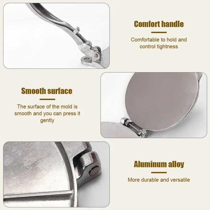 6.3 Inch Manual Tortilla Press Aluminum Alloy Corn Tortilla Maker Homemade Pancake Press Kitchen Tool For Diy Mexican Food