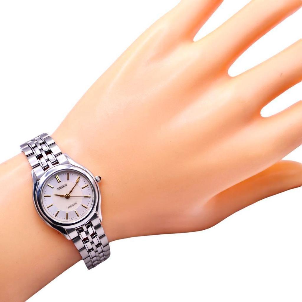 [USED] SEIKO Shell Dial Exceline Women's Watch 1291