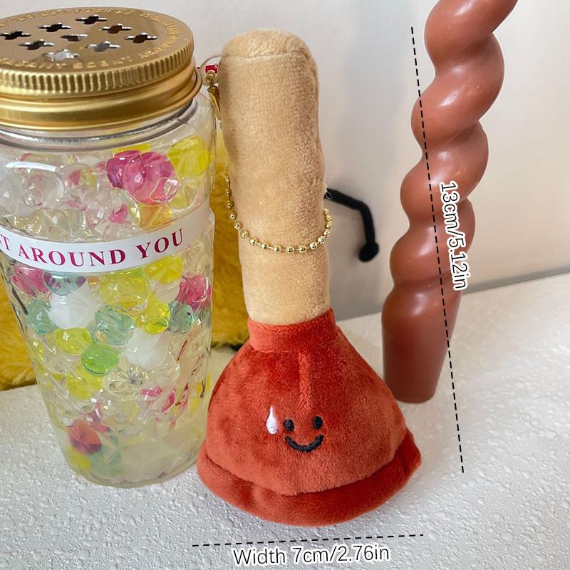 Пробка для туалета, плюшевая кукла, брелок, мультяшный туалетный вантуз, наполнитель, мягкие куклы, брелок, кулон, рюкзак, подвески, сумка, декор, подарки
