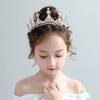 Корейская версия детской короны тиары милая принцесса девочка ребенок повязка на голову кристалл Эльза детская корона на день рождения фея