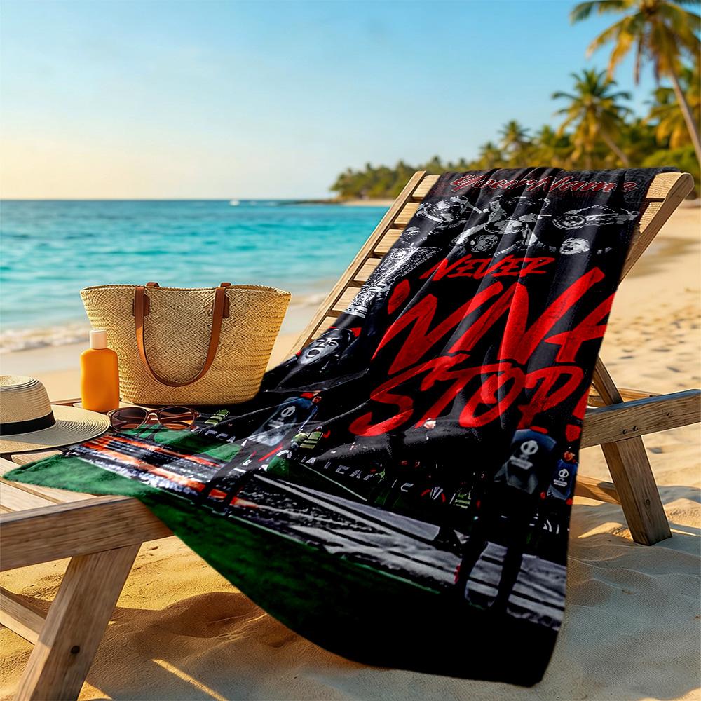 Manchester Customized Name Beach Towel High Absorbency & Quick-Dry Ideal for Travel Outdoor Swim Pool Yoga Surf Camping Hiking Gym Gift Holiday