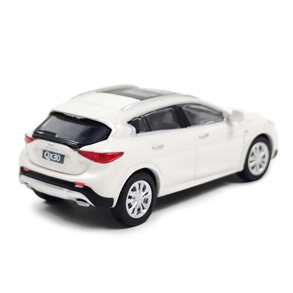 Paudi Model Масштабная модель Infiniti QX30 2017 Модель Готовая для коллекции 1/64 Автомобиль, Белый, Продукт,