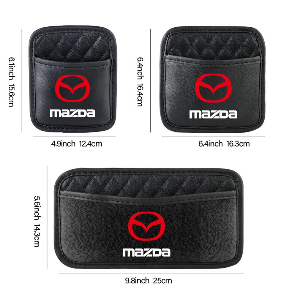 Car Self-adhesive Organizers Storage Pocket Collecting Bag Cards Pouch For Mazda 2 3 5 6 Axela Atenza Speed Skyactiv Angksela FF10