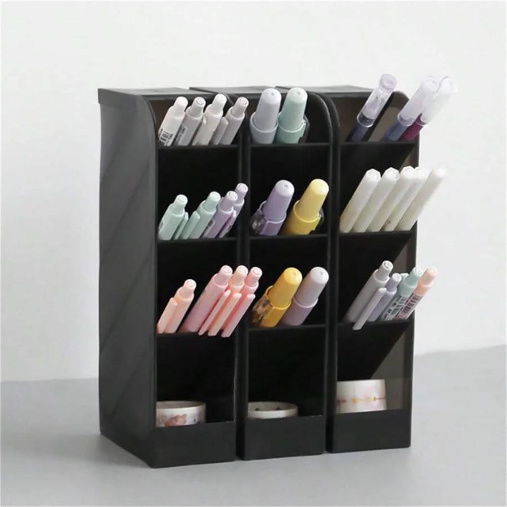 1pc Multi-Layer Pen Holder & Cosmetic Brush Storage Holder - Perfect for Office & School Supplies Stationary for Home Office