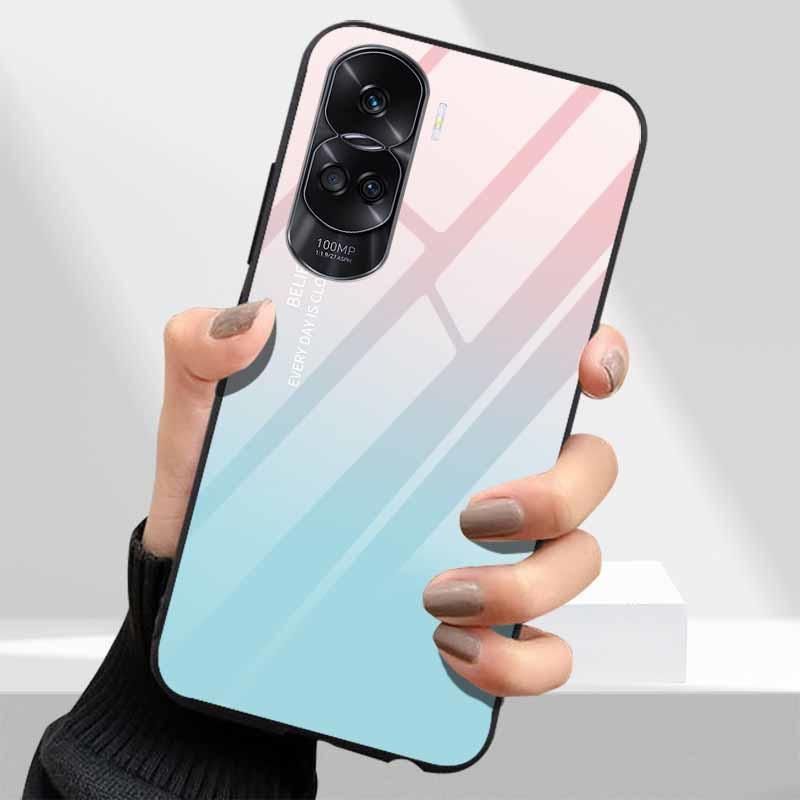 Закаленное Стекло Жесткий Чехол Для Honor 90 Lite 5G Чехол Милый Мраморный Funda Coque Для Honor 90 Pro Honor90 90Lite 90Pro Оболочки Телефона
