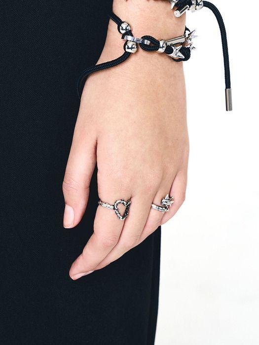 SENTIMENTS NO.611 [BURNISH] SPIKY HEART RING