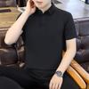 8XL быстросохнущая футболка большая бесшовная мужская рубашка поло с коротким рукавом и лацканами рубашка повседневная