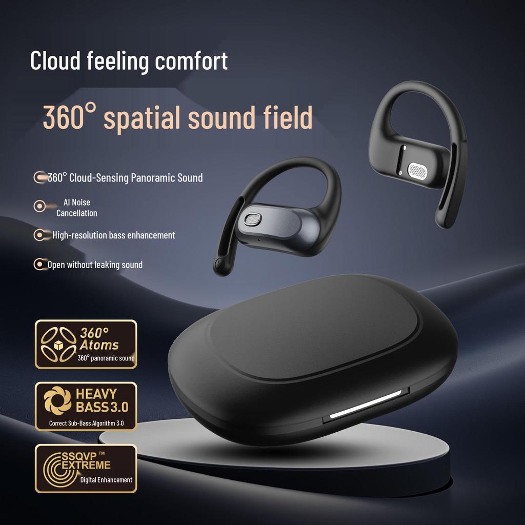 OWS Open-ear 6.0 Wireless Bluetooth Earphones with Ultra-long Battery Life and Noise Cancelling for Running Sports