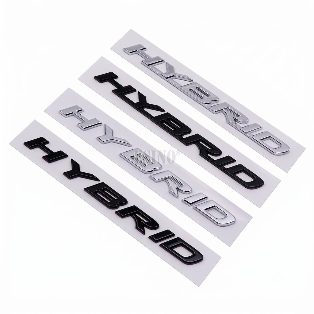 3D ABS 18.9cm HYBRID Emblem Badge Car Body Trunk Sticker Decal For Lexus CT200h RX450h ES300h Auto Accessories GE8