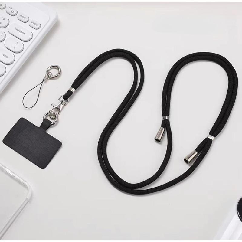 Регулируемый ремешок для телефона, ремешок через плечо для мобильного телефона, съемное ожерелье, подвесной широкий веревочный патч-корд, нейлоновые ремни для телефона