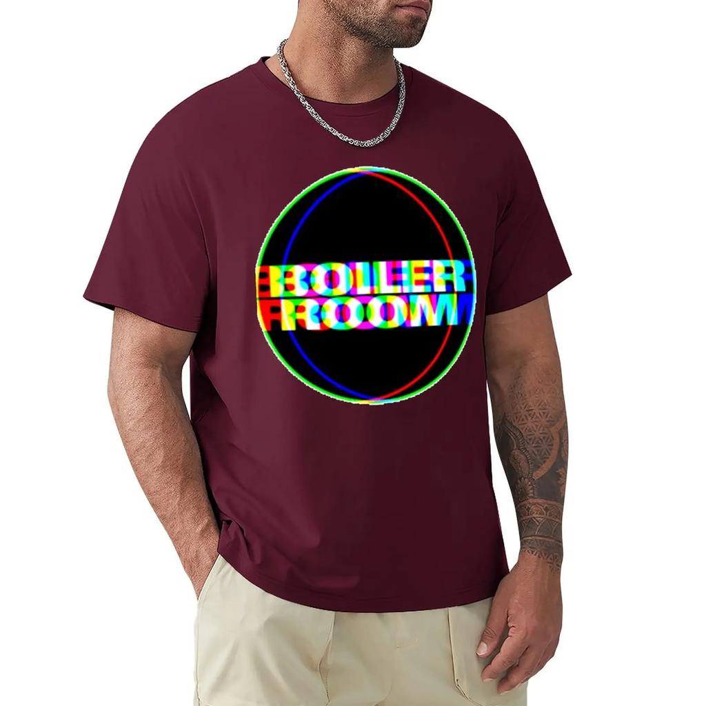 Футболка Boiler Room Color Glitch I, эстетичная одежда, быстросохнущая рубашка, симпатичные топы, мужские футболки с графическим принтом, большие размеры.