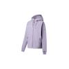 Li Ning однотонная куртка с капюшоном и застежкой-молнией на длинный рукав, женские куртки дымчато-фиолетового цвета AFDT066-8