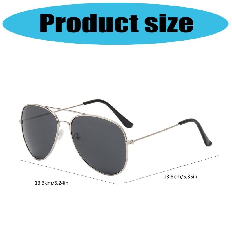 Trendy SunShade Glasses Unisex Eyeglasses Strong Metal Frame PC Lens Sun Protective Eyewear For Adult Unisex Daily Wear
