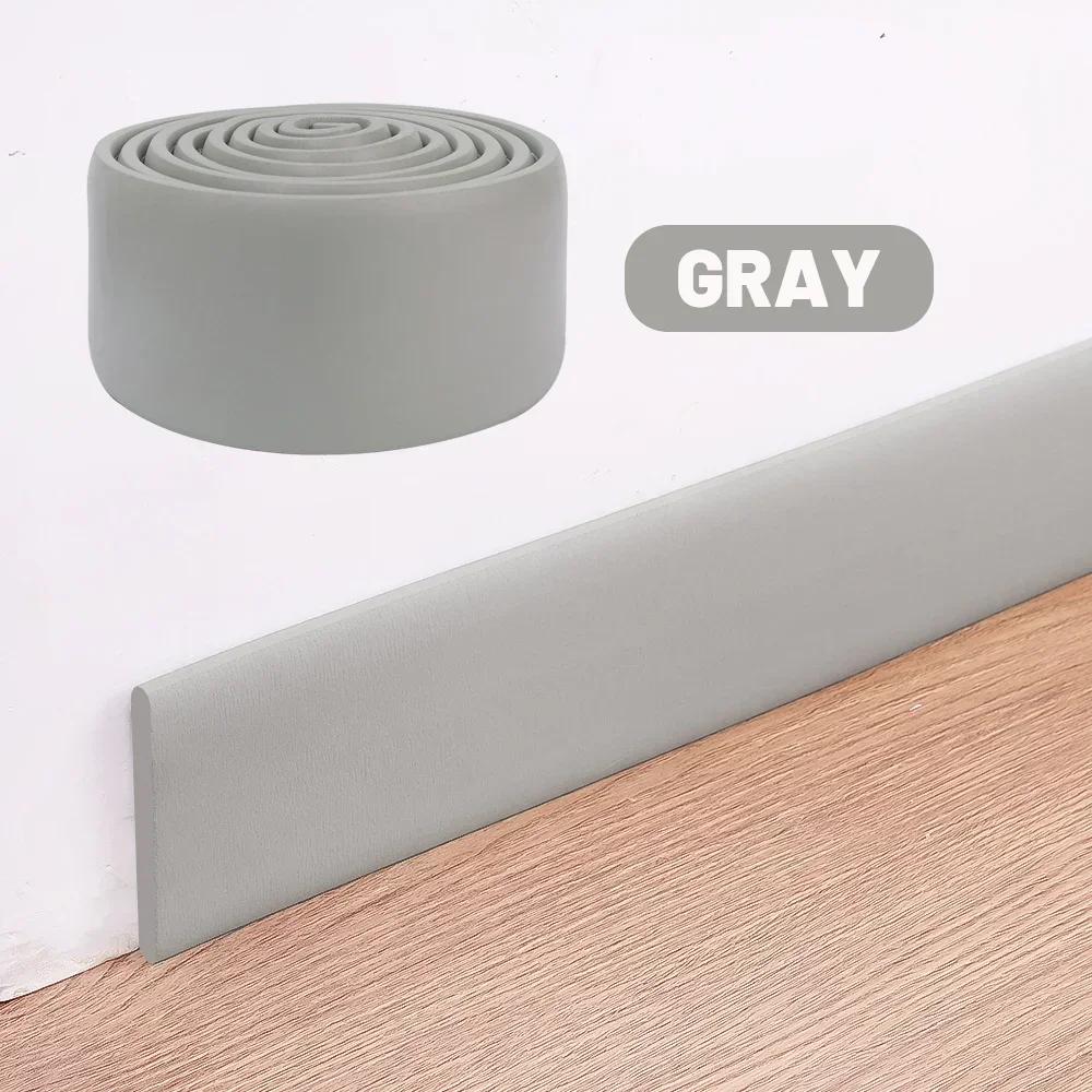 Самоклеящаяся 3D-наклейка на плинтус, утолщенная декоративная полоска для предотвращения столкновений, наклейка на угловую линию для спальни, гостиной