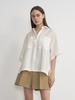 NEBELEVERYWEAR Pocket Short Sleeve Shirt_Cream White