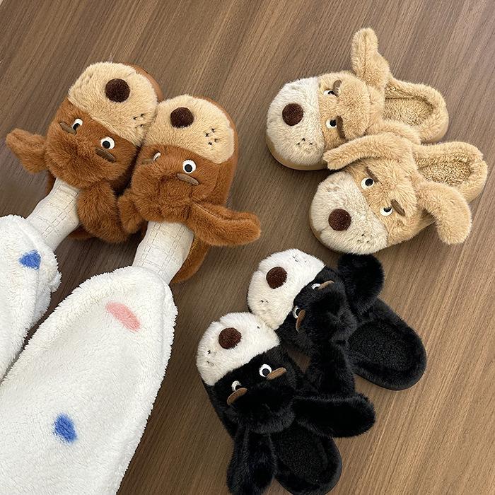 Женские мультяшные милые толстоподошвенные увеличенного размера зимние теплые с подкладкой противоскользящие уличные ботинки для хайкинга, спортивные хлопковые тапочки