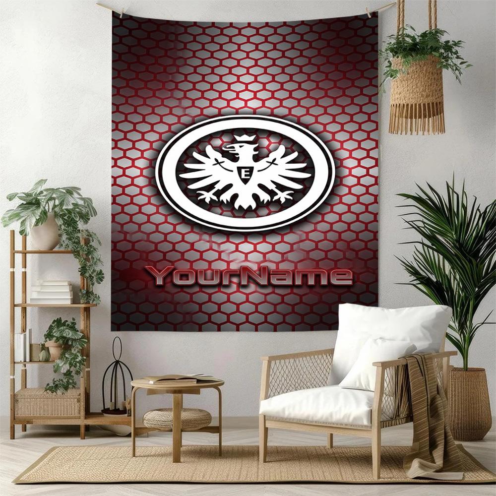 Eintracht Frankfurt Custom Your Name Wall Decor Tapestry Art For Pet Memorial Birthdaywedding Party Backdrop Family Gift