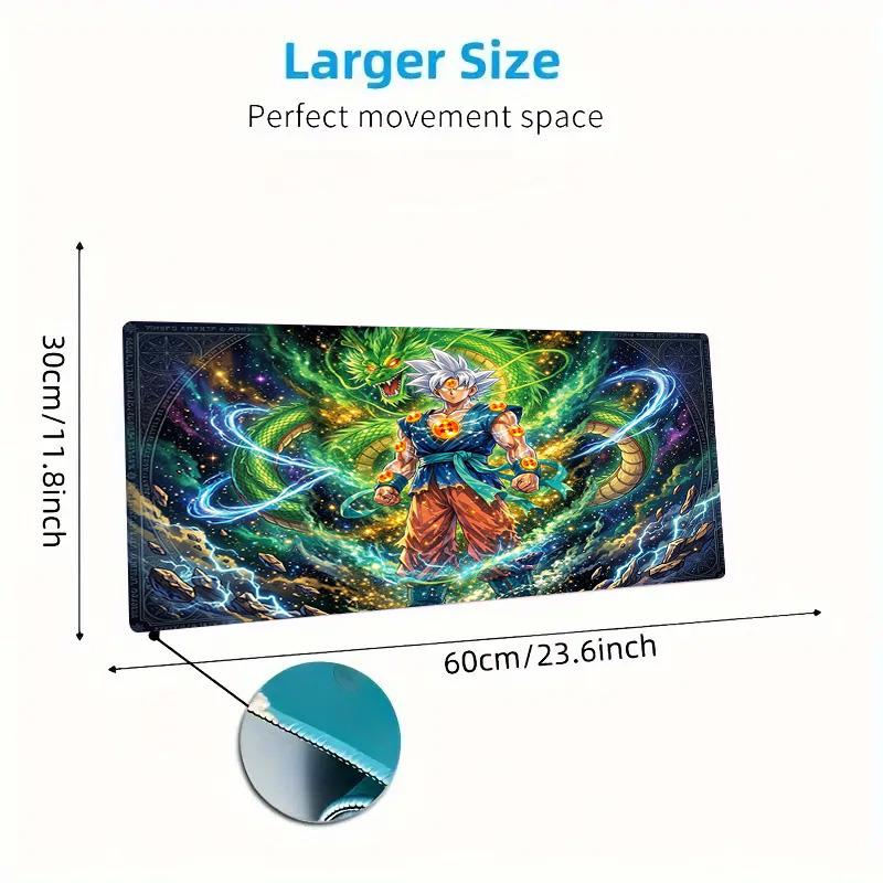 Goku Anime Color Mouse Pad Large Gaming Table Cushion Non-slip Laptop Tablet Big Mousepad XXL Mat Mini PC Playmat With Lock edge
