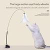 Интерактивная игрушка для кошек Handfree Cat Stick Играющий котенок Играющий тизер Палочка Игрушка на присоске Птица/перо Кошачья палочка Товары для домашних животных