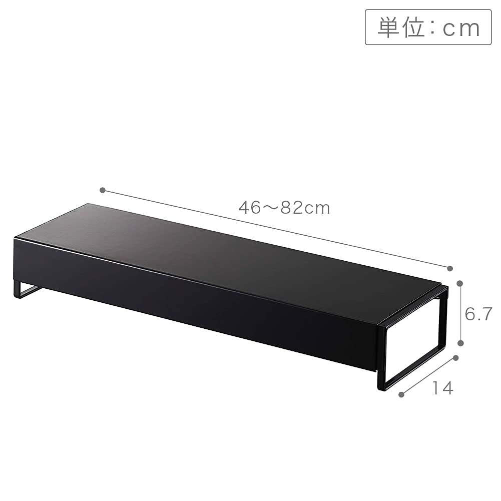 Полка Yamazaki Wide Depth с выдвижной вентиляцией x Глубина 14 x Башня Подходит для ширины Маслозащитный экран 60 см Индукционная плита Гриль 5249 (Ямадзаки Индастриз) Крышка,