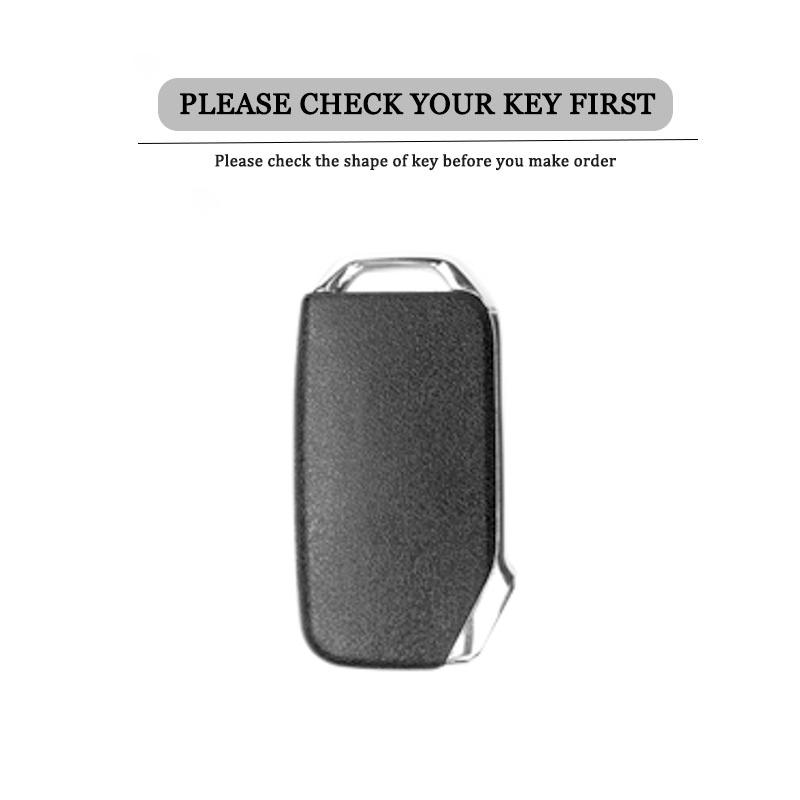 BTNPY1 Metal Leather Car Key Protection Shell Case Cover For Kia Sportage Ceed Sorento Cerato Forte KX3 K5 2017-2020 Auto Accessories