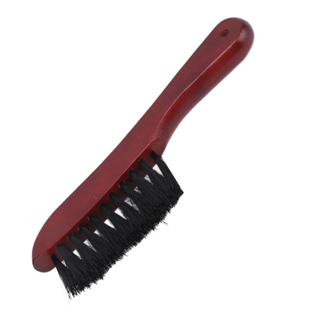Wood Handle Billiard Table Brush Curved Handle Snooker Table Brush For Billiard Table