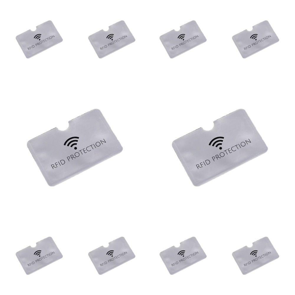 10 шт. алюминиевая фольга NFC блокирующий чехол считыватель замок ID карта коробка анти RFID держатель карты на открытом воздухе