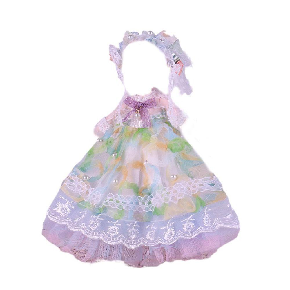 Multiple Movable 30cm Bjd Doll Toy Attractive Eyes Lace Princess Doll  Kids