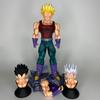 31 см Фигурка Аниме Веджета из Dragon Ball Particle Статуэтка со сменной головой На подставке Коллекционная Модель Игрушка Декоративный Подарок GT 3 Круглая Сенсорная