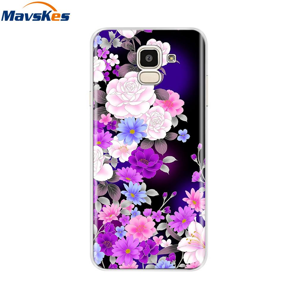 Чехол для Samsung Galaxy J6 2018 Мягкая задняя крышка из ТПУ-силикона sДля Coque Fundas Samsung J6 2018 J6 Plus 2018 Мягкие чехлы для телефона