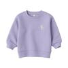 MUJI Детская толстовка с двойной вышивкой унисекс для малышей CC22IA4A Дымчато-фиолетовый для малышей 100