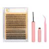 Lash Extension Kit with Tweezer 2ml Bond and Seal 240pcs Clusters Easy To Apply Long Lasting