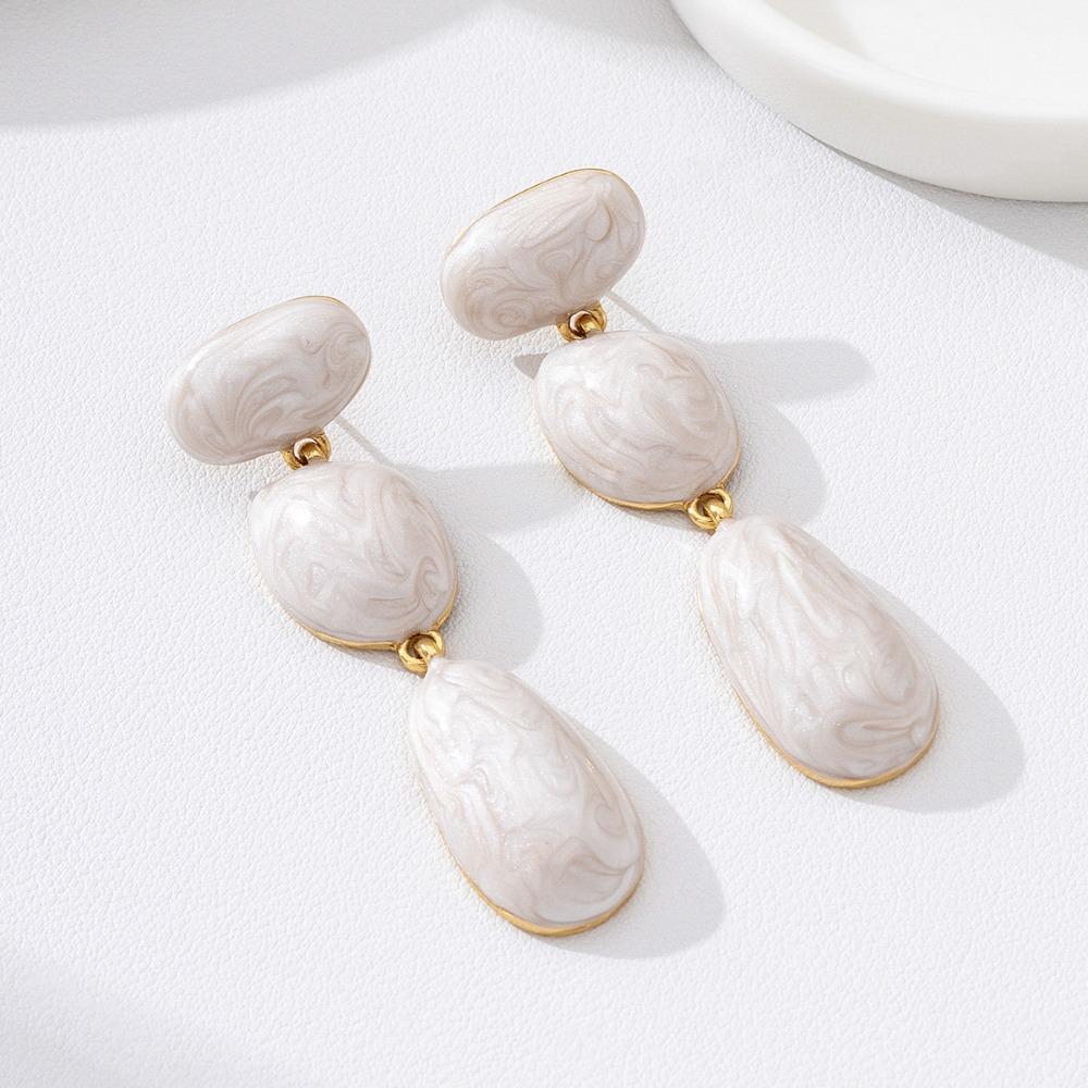 Gold Plated Dangle Earrings Geometric Earring Fashion Chunky Drop Earrings Women