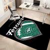 New York Jets logo Print Area Rug - Soft, Washable Non-Slip Indoor Mat for Office Chairs, Living Room, Home Office Decorative Rug